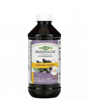 Nature's Way, Sambucus для детей, стандартизированный экстракт бузины, оригинальный сироп, 240 мл (8 жидк. унций)